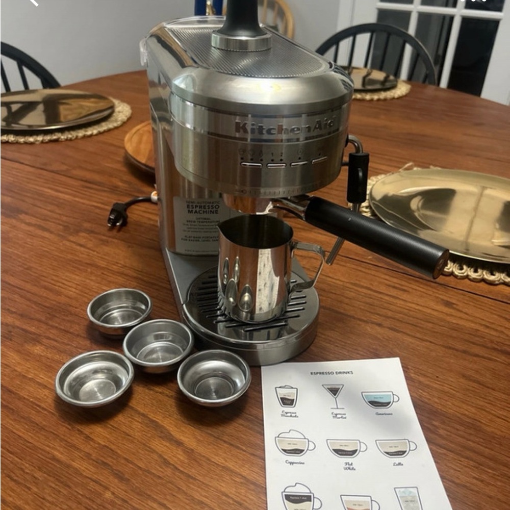 KitchenAid Stainless Steel Espresso Machine - Silver